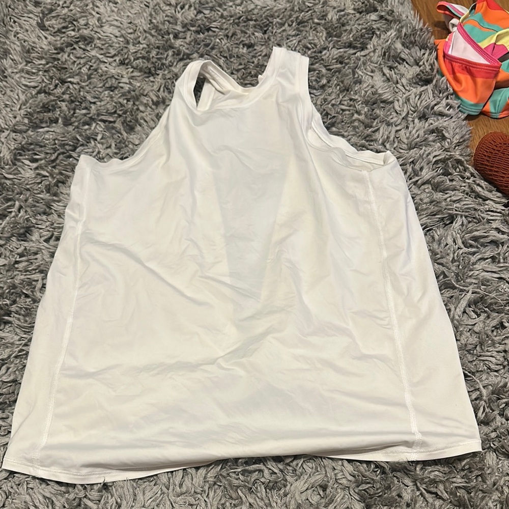 Lululemon Athletica Cream Sleeveless Tank Top